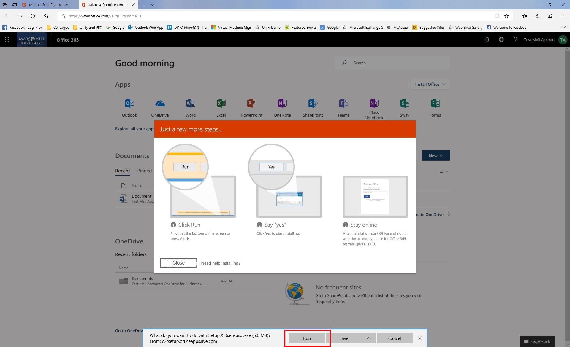 O365 Installation Process